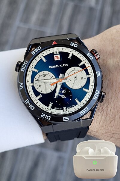 Daniel Klein Pusulalı Barometreli Çift Kordonlu Android/ios Uyumlu Akıllı Kol...