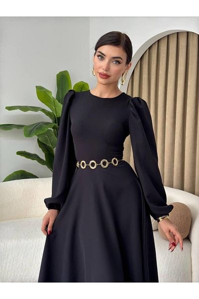 İpeksi Silky Sali Balloon Sleeve Dress