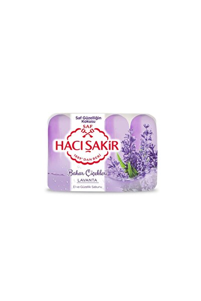 Hacı Şakir Spring Flowers Lavender Beauty Soap 4X70 g 4 Pcs