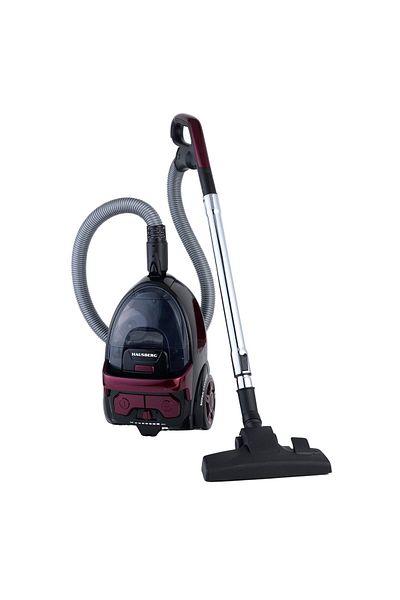 Hausberg Ηλεκτρική σκούπα χωρίς σακούλα HB-2822MV, 1200-1600W, ξηρή σκούπα, 2 λίτρα, φίλτρο HEPA, Μωβ-Μαύρο