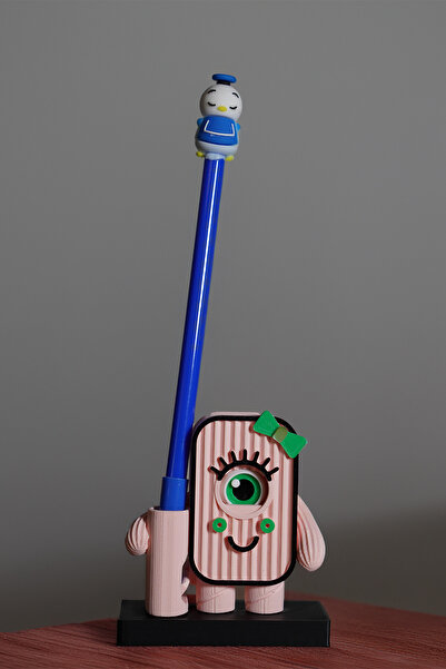 Home Θήκη για στυλό που κλείνει τα μάτια ροζ - Τετράγωνη