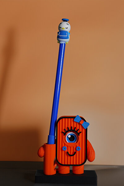 Home حامل قلم وامض برتقالي - مربع