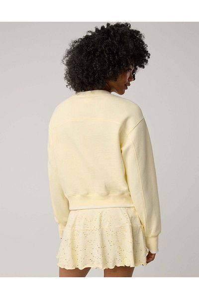 AMERICAN EAGLE OFFLINE By Aerie Cloud Fleece V-Neck Crew Sweatshirt