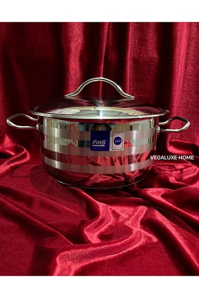 FMS 22 cm Luxury Steel Deep Pot