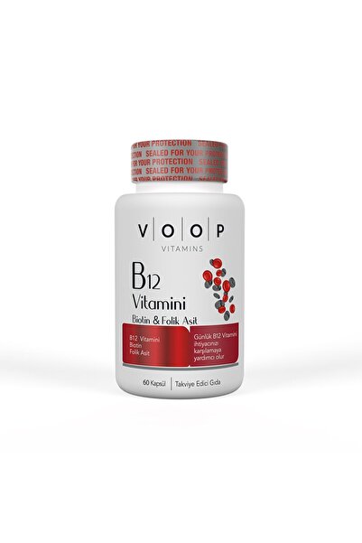 VOOP Vitamin B12 Biotin and Folic Acid 60 Capsules 4 Pcs