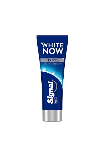 Signal معجون أسنان وايت ناو الأصلي لتبييض الأسنان يدوم طويلاً 75 مل 3 قطع