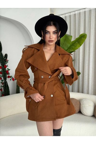 leyla sanat sanata yeni bir bakış açısı Leyla Art a New Perspective on Art Belted Jacket
