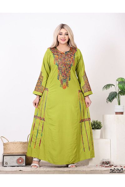 Genrics Comfortable, embroidered, cotton, ready-to-wear reception jalabiya