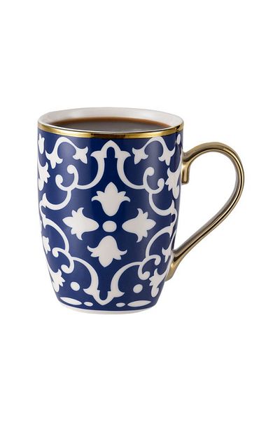 Madame Coco Karmen Mug - Blue/White - 360 ml