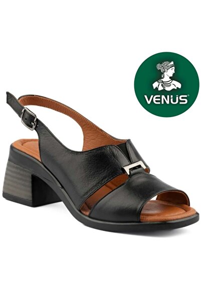 Venüs Sandale de damă ortopedice confort din piele naturală Lota NEGRE