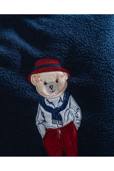 Madame Coco Melay Throw Pillow Cover - Navy Blue - 43X43 cm