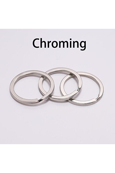 Choice 28 مم مطلي بالكروم 10 قطع/مجموعة 25 28 30 مم حلقات مفاتيح مستديرة ذهبية مع مشبك Llaveros وسلسلة مفاتيح بحلقة مقسمة