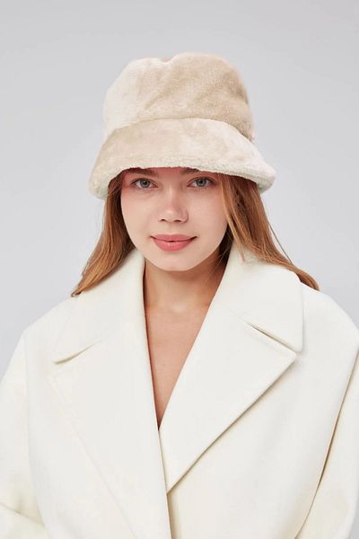 derikem Turtleneck Winter Plush Hat - Stylish Women's Bucket