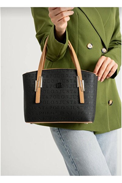 Just Polo حقيبة يد وكتف نسائية مكونة من 5 أقسام ومحفظة مقاس 26 × 20 سم JustPo...