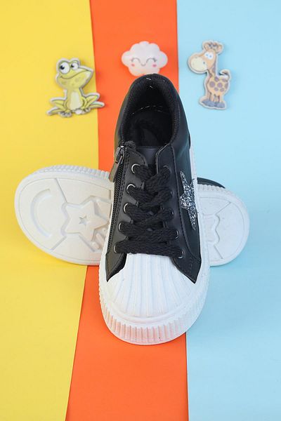 Moda Lime Girl Flexible Sole Comfortable Breathable Simple Children's Sports Shoes Girls' Sneaker Shoes