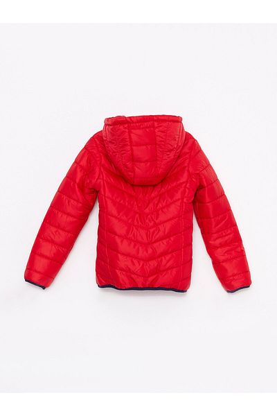 LC Waikiki Basic-Steppjacke mit Kapuze für Mädchen