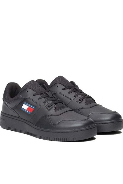 Tommy Jeans Black Trainers Mens Shoes