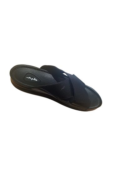 Handmade Men's Handmade Leather Slippers Natural Leather,Orthopedic Sole,Suitable for Heel Pain&Diabetics