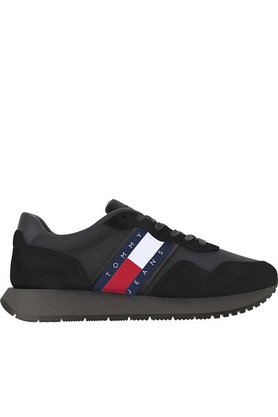 Tommy Jeans Black Trainers Mens Shoes