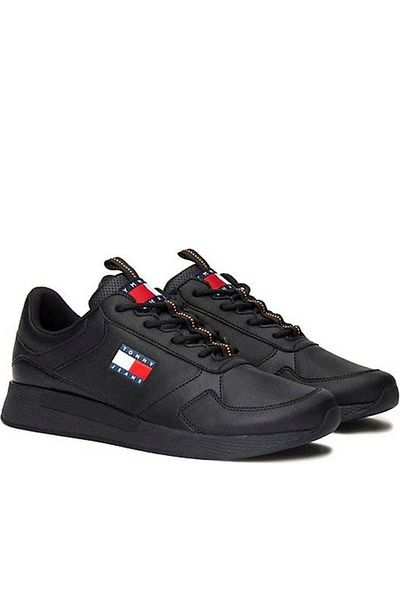 Tommy Jeans Black Trainers Mens Shoes