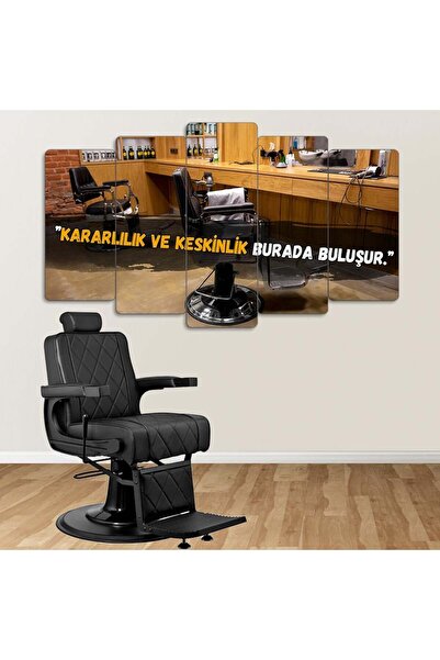 EVLOYA Kararlılık ve Keskinlik - 5 Parçalı Berber Tablo