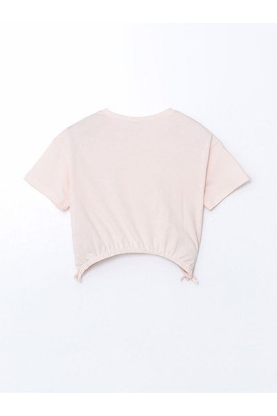 LC Waikiki Νέα σεζόν Crew Neck Girl's Crop Tisort - S5JD04Z4