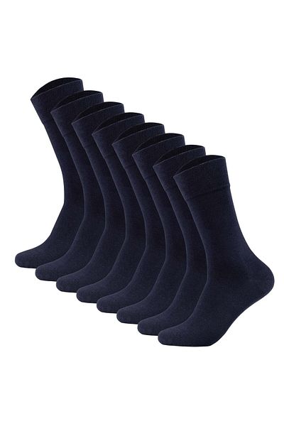 camano Unisex Socken - Organic Cotton, einfarbig, 8er Pack