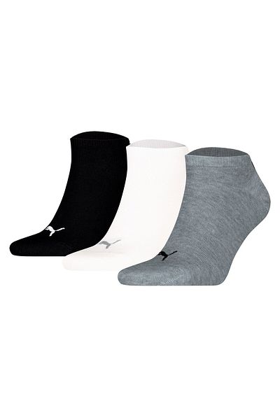 Puma Unisex Sneakersocken, 3er Pack - Sneaker Plain 3P, Logo, einfarbig
