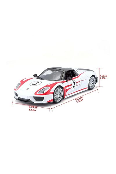 Basic Fun 28009 Burago Porsche 918 Spyder 1:24 Model Car -Sunman