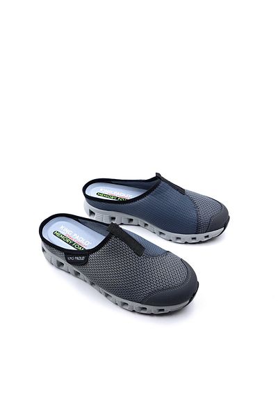 KİNG PAOLO Ανδρικές παντόφλες Sabo Memory Foam Closed Toe Grey