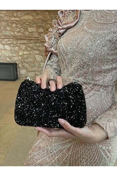 BUKAWEAR Geantă de rochie de seară elegantă pentru femei Büka Black Stone