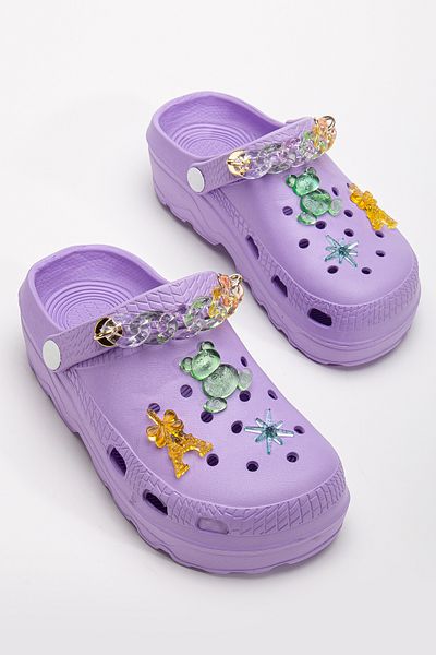 PLN SHOES Comfortable Sole High Scale Jellybean Children's Slippers Cross Sandals