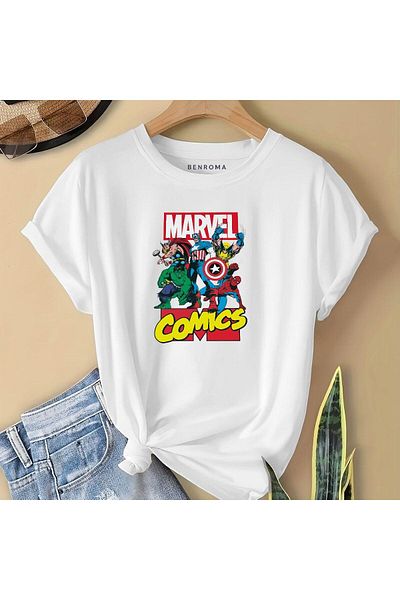 BENROMA 1 tricou este un cadou pentru achiziții de 6 și mai sus în coș - Tricou pentru copii cu imprimeu comics