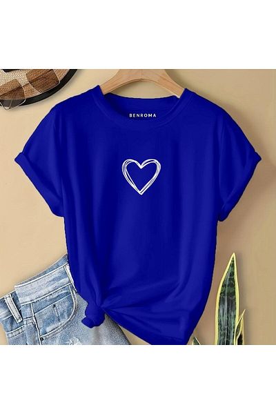 BENROMA 1 tricou este un cadou pentru achiziții de 6 și mai sus în coș - tricou pentru copii cu imprimeu inimă