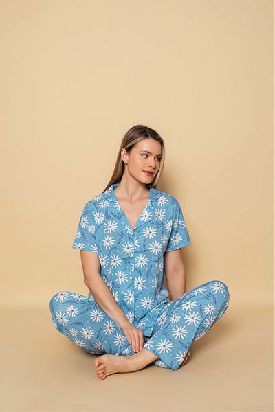 Sude HOMEWEAR Cămașă FEMEI CU Mânecă Scurtă Imprimat Pijama CURR