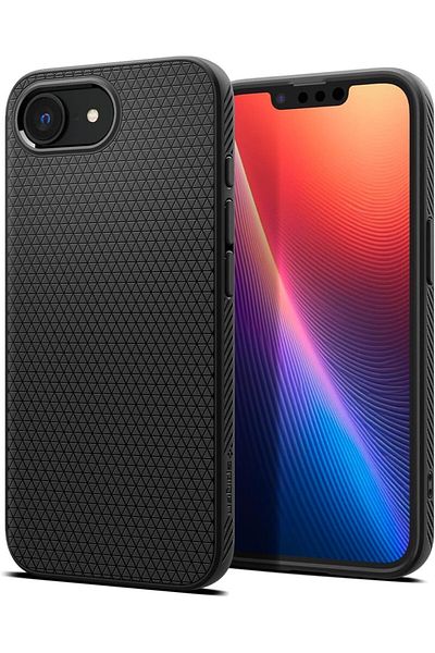 Spigen Liquid Air designed for iPhone 16E case cover (2025) - Matte Black