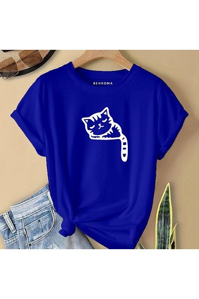 BENROMA 1 tricou este un cadou pentru achiziții de 6 sau mai multe în coș - Tricou pentru copii cu pisică adormită