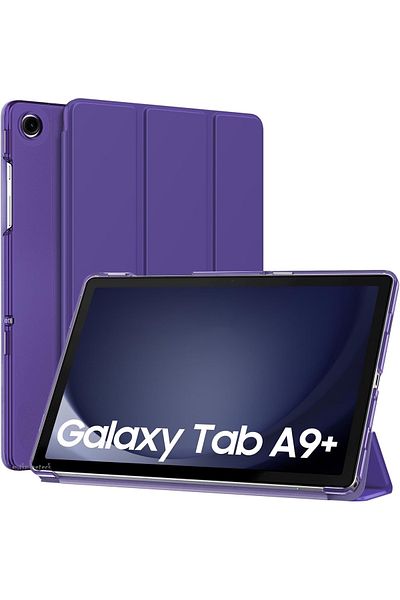 m.tk moveteck حافظة متوافقة مع Samsung Galaxy Tab A9 Plus مقاس 11 بوصة، ذكية ذكية، مع وضع النوم، مع حامل، غطاء شفاف