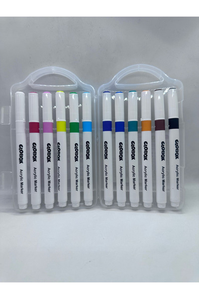 Globox Akrilik Marker Kalem Seti 12'li