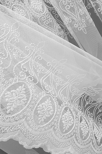 Brillant Farbateks Damask Living Room Model Design - 3layer Tight Pleated Tulle Curtain