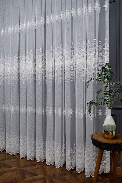 Brillant Farbateks Planting Sun Living Room Tulle Curtain Model Design Variety Color Tulle 3 Layers of Tight Pleated