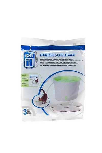 Catit Replacement Sponge and Filter for Water Bottle 3 Pieces