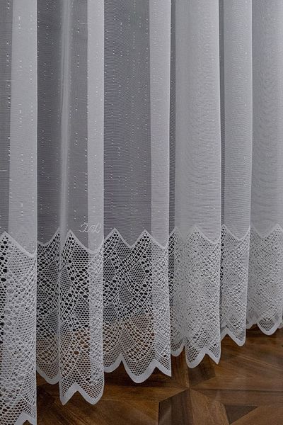Taç Farbateks Planting Ara Damask Design New Model Does Not Want Ironing Non-Wrinkle 2 Layers Pleated Tulle Curtain