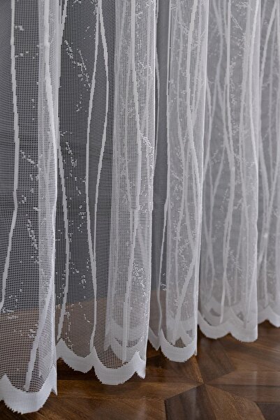 Taç Farbateks Planting Es S Model Pattern Design 1/2layer Pleated Tulle Curtain