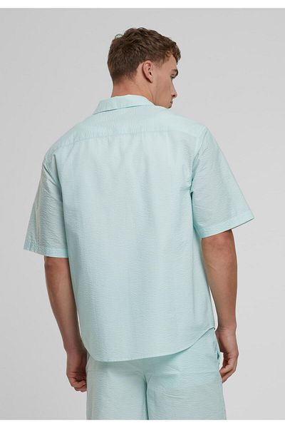 Urban Classics Herren Relaxed Seersucker Short Sleeve Shirt