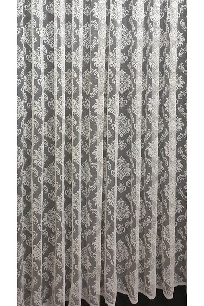 farbateks Damask Knitted Tulle Curtain 3 Layers Pleated Tulle Curtain