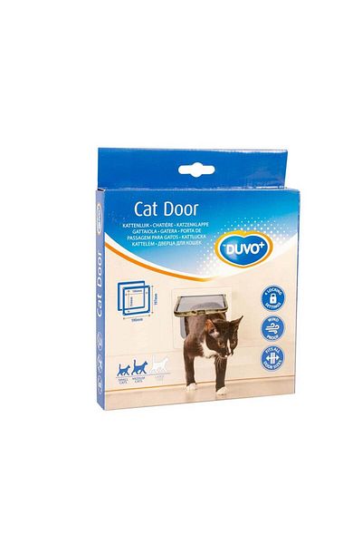 Duvo Cat Door White Cat Door 19x19,7 Cm