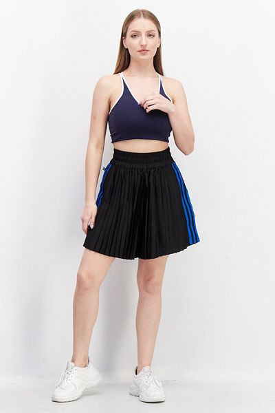 adidas Women Sportswear Fit Training Pleated Shorts, Black