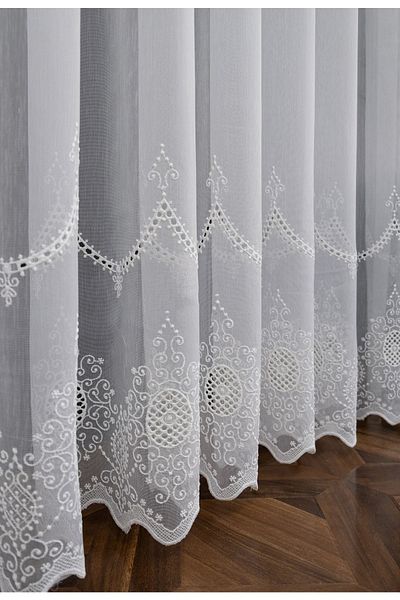 farbateks Wreath Bohre Embroidered Don't Want Iron Non-Wrinkle 1e 2 Layer Tulle