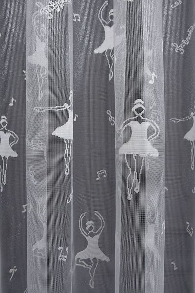 farbateks Children's Room Ballerina Model 2 Layers Pleated Tulle Curtain